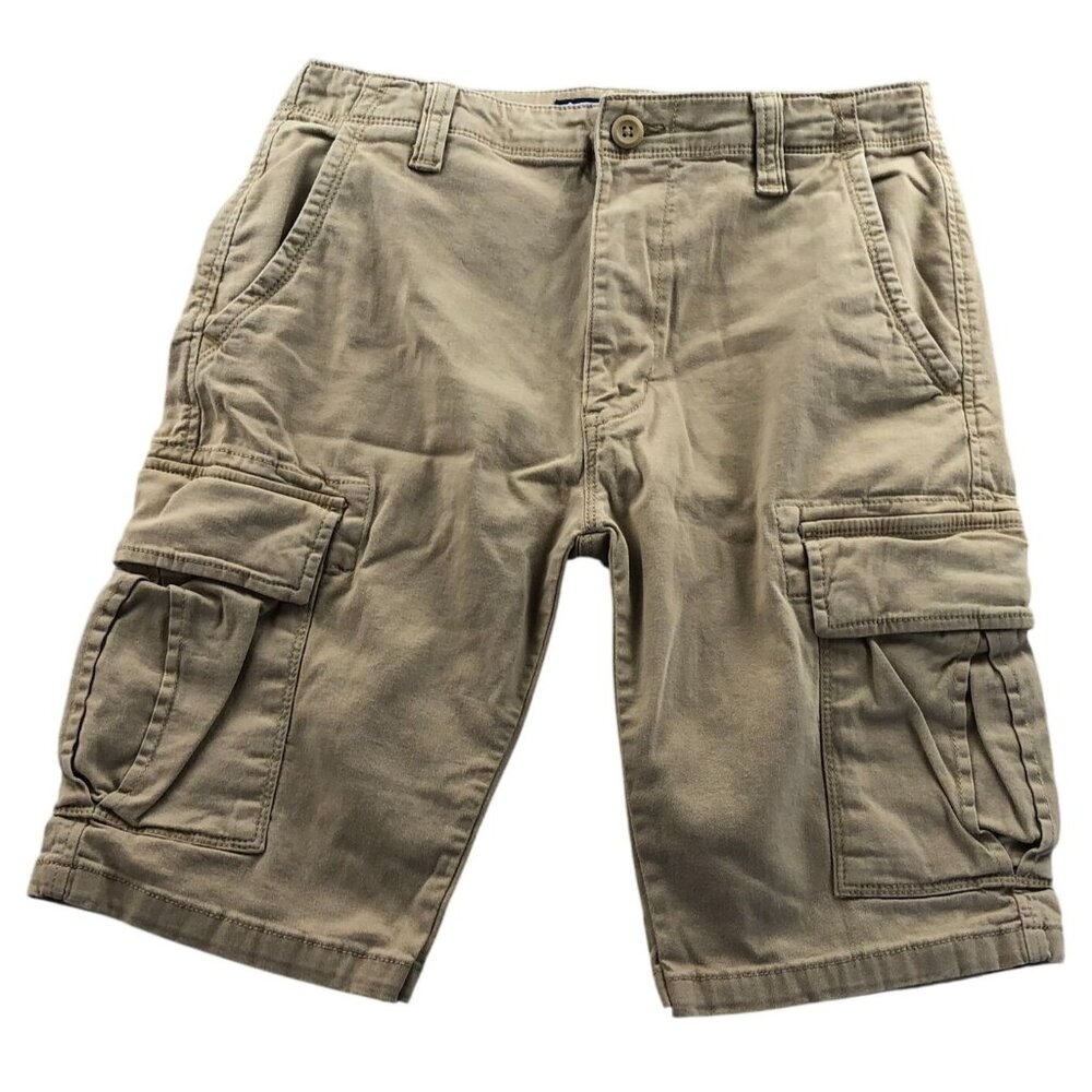 Arizona Jean Co Mens Cargo Shorts Size 29 Flex Classic Fit Classic Casual Tan